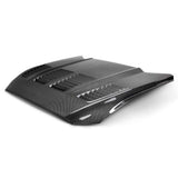 Type-TW double sided carbon fiber hood for 2015-2017 Ford Mustang