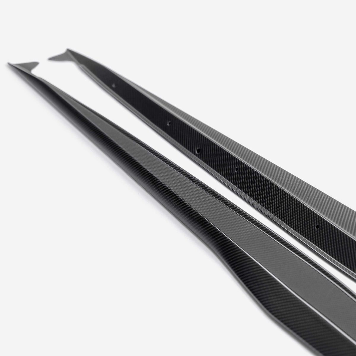 Carbon fiber rocker panel splitter for 2023-2024 Chevrolet C8 Z06
