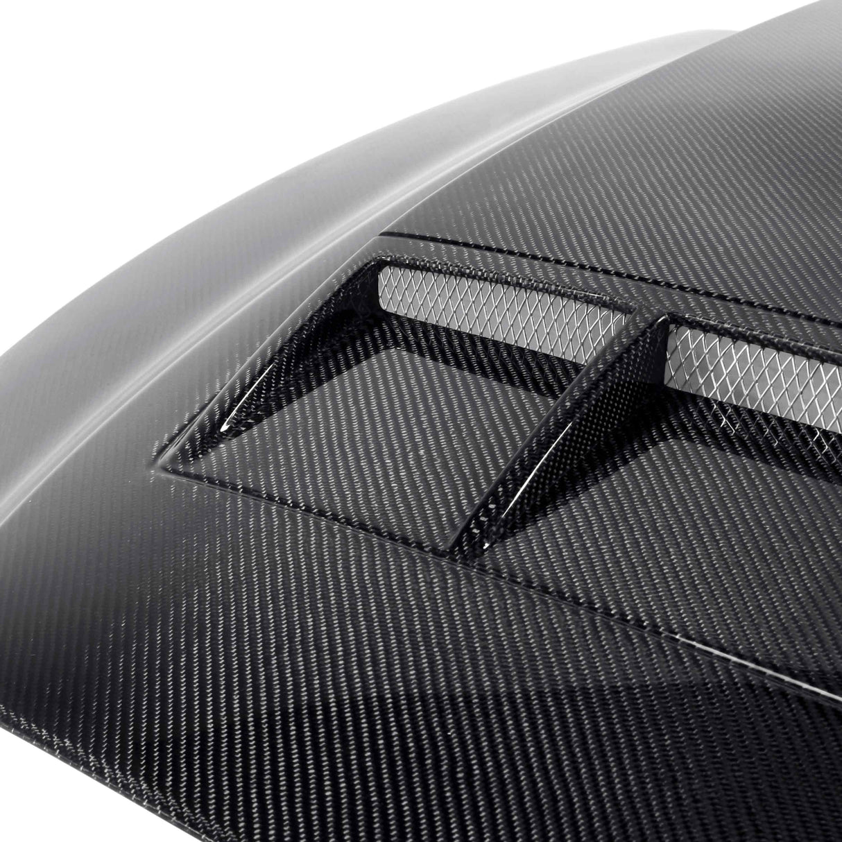 Type-TS ram air carbon fiber hood for 2010-2014 Shelby GT500 and 2013-2014 Ford Mustang