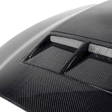 Type-TS ram air carbon fiber hood for 2010-2014 Shelby GT500 and 2013-2014 Ford Mustang