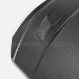 Type-CJ double sided carbon fiber 3 inch cowl hood for 2015-2017 Ford Mustang