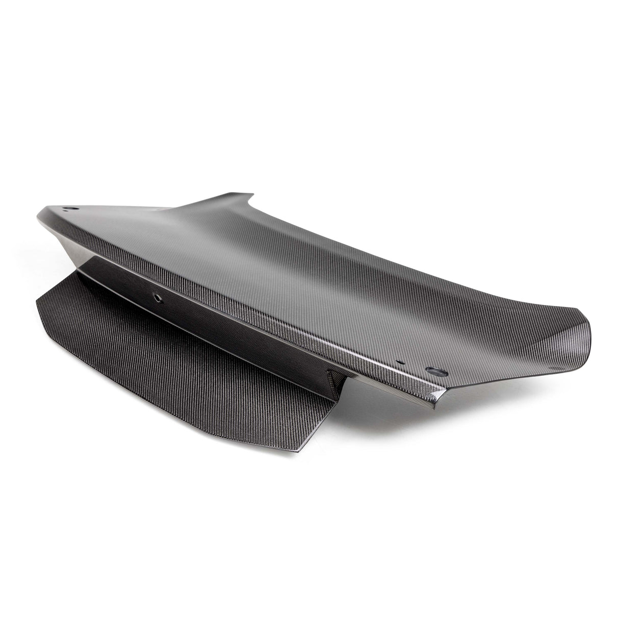 Type-AC double sided carbon fiber 1-piece decklid for 2024 Ford Mustang with holes for spoiler mounting