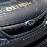 STI-style carbon fiber front grille for 2011-2014 Subaru WRX STi