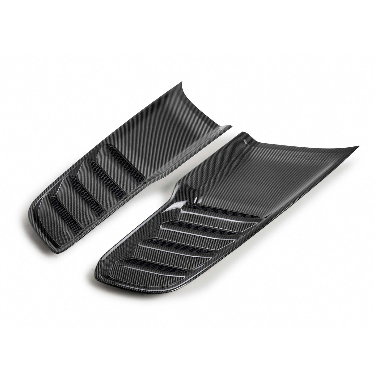 Type-OE carbon fiber hood vents for 2021-2024 RAM TRX (Pair)