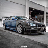 NSM-style carbon fiber fenders for 1999-2001 Nissan Skyline R34