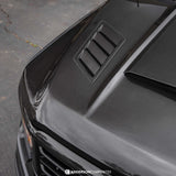 Type-AB carbon fiber hood for 2021-2024 Ford F-150