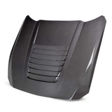 Type-GT5 double sided carbon fiber hood for 2024 Ford Mustang
