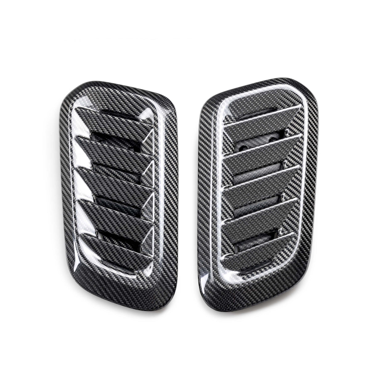 Dry carbon fiber hood vents for 2023-2024 Toyota GR Corolla - Gloss finish