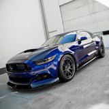 Type-AR carbon fiber front chin splitter for 2015-2017 Ford Mustang