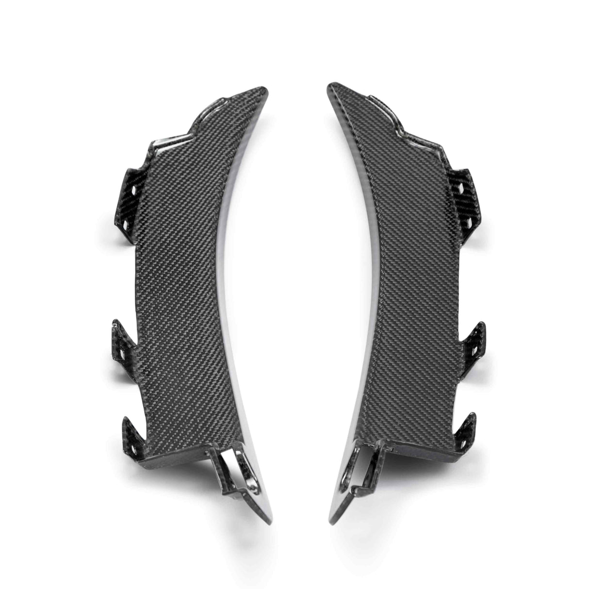Carbon fiber rear splash guards for 2015-2020 Ford Mustang Shelby GT350
