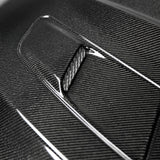 Type-OE (GT Style with hood vents)  double sided carbon fiber hood for 2015-2017 Ford Mustang