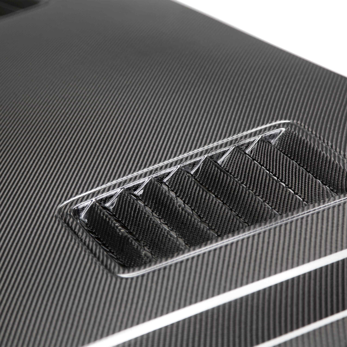 Type-SN double sided carbon fiber hood for 2015-2017 Ford Mustang