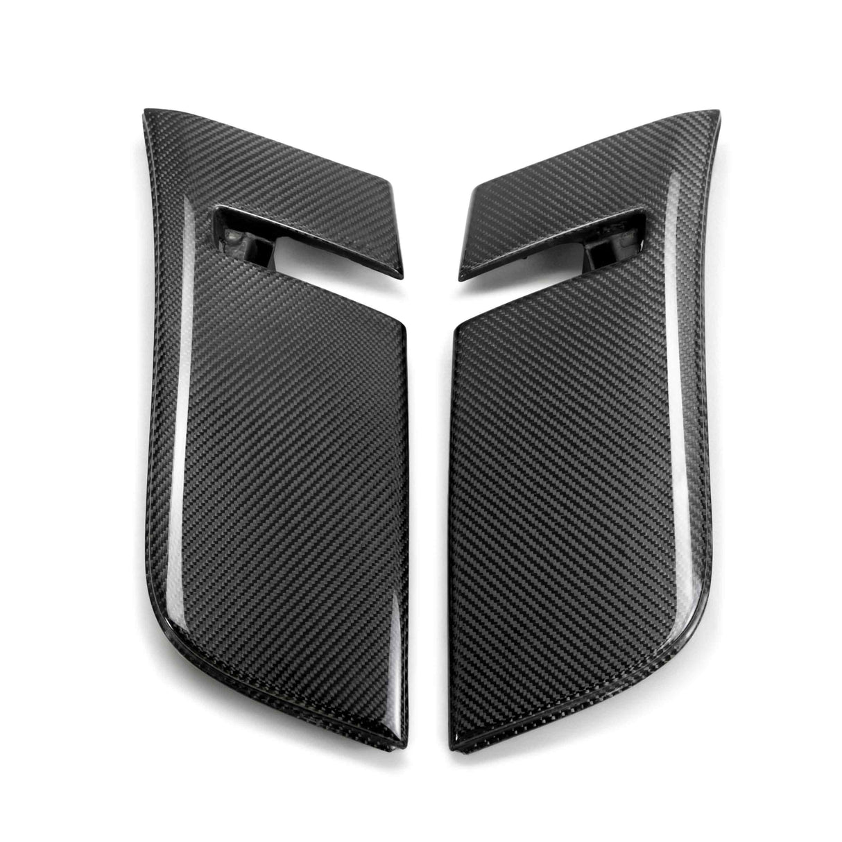 Carbon fiber front flare extension panel for 2018-2023 Dodge Challenger Widebody