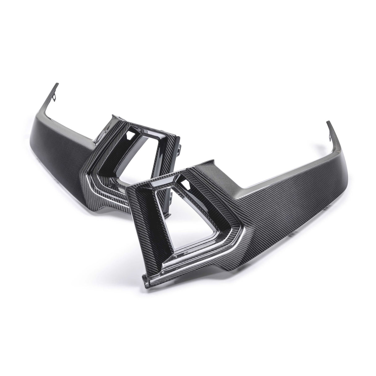 Carbon fiber headlight surround for 2024 Ford Mustang Dark Horse
