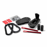 AeroCatch Plus Flush Hood Latch and Pin Kit - Black - no lock