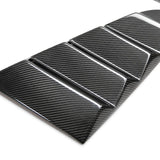 Type-V carbon fiber window louvers for 2015-2023 Ford Mustang