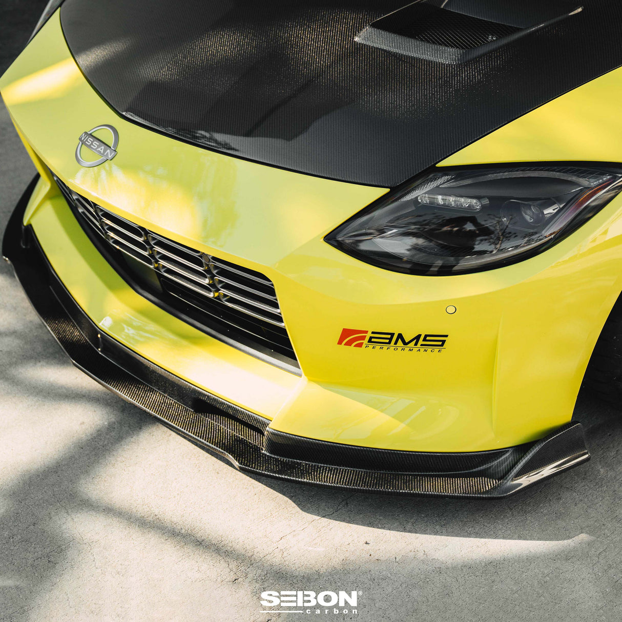 MB-style carbon fiber front lip for 2023-2024 Nissan Z
