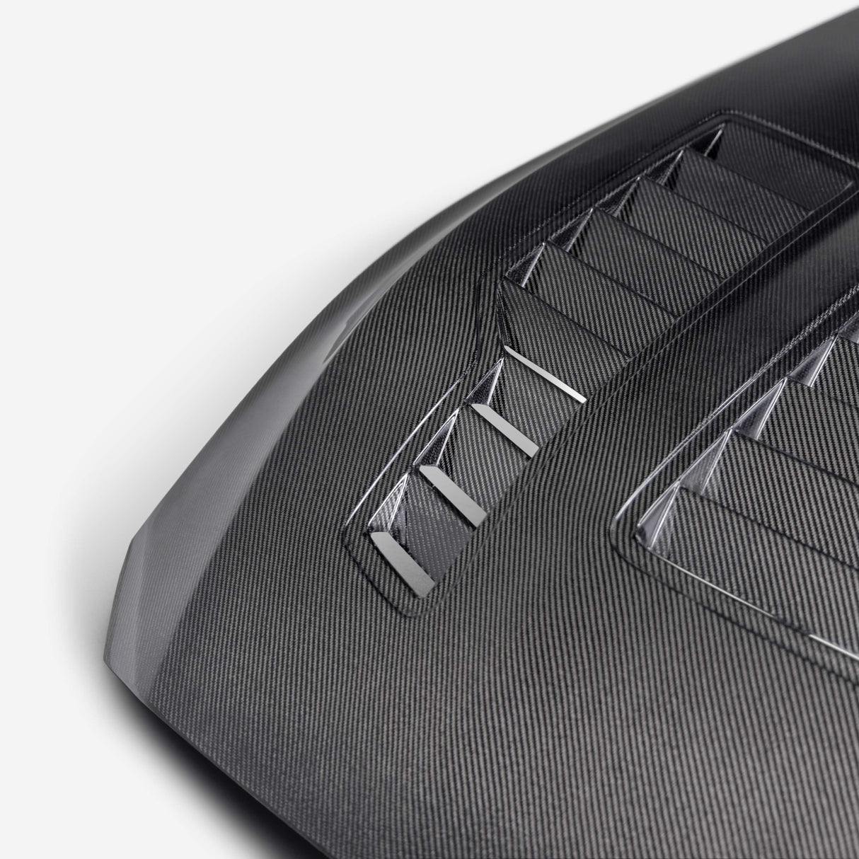 Type-GT4 double-sided carbon fiber hood for 2024 Ford Mustang