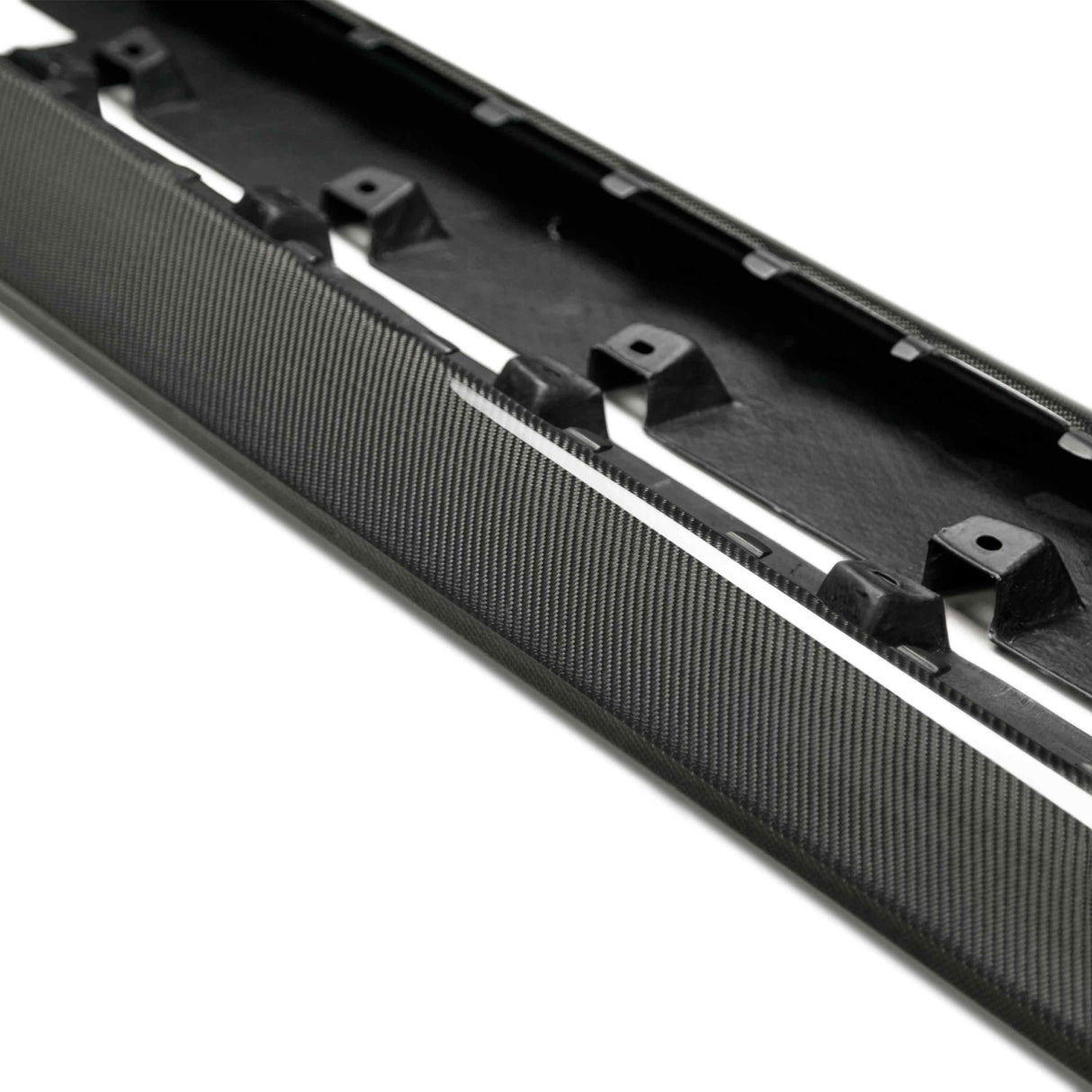 Type-AR carbon fiber side rocker panel splitter for 2015-2023 Ford Mustang
