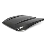 Type-OE double sided carbon fiber hood for 2015-2017 Ford Mustang Eco Boost/V6