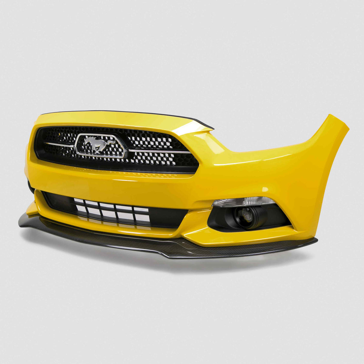 Type-AC carbon fiber front chin splitter for 2015-2017 Ford Mustang