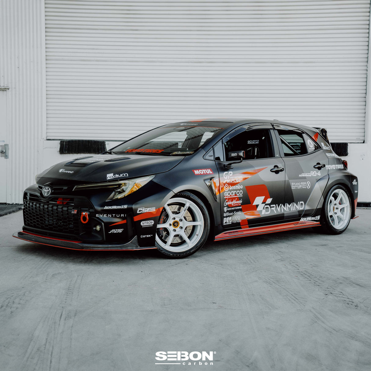 VS-style double-sided carbon fiber hood  for 2023-2024 Toyota GR Corolla