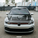 DV-style carbon fiber hood for 2022 VW Golf MK8