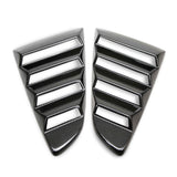 Type-V carbon fiber window louvers for 2015-2023 Ford Mustang