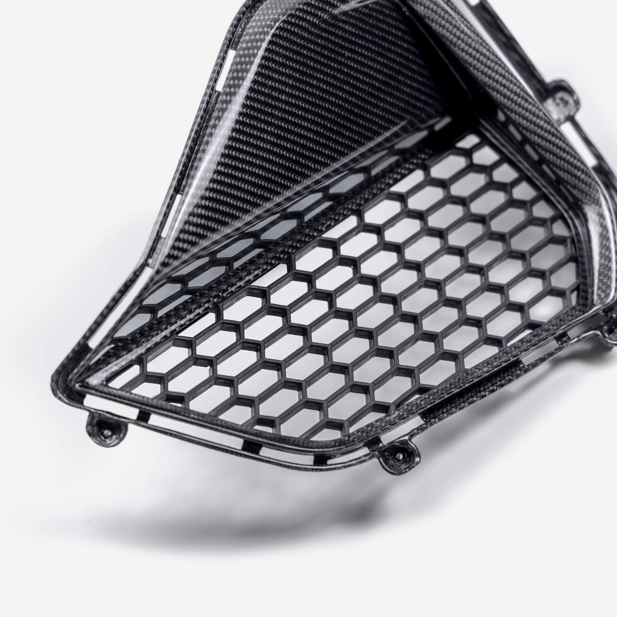 Carbon fiber front bumper inserts for 2024 Ford Mustang