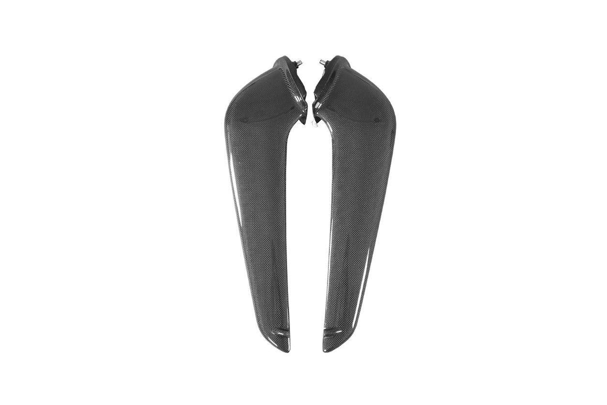 2010-2015 Ferrari Carbon Fiber Front Bumper Canards Carbonado (OE) Fits: 458 Italia and Spider