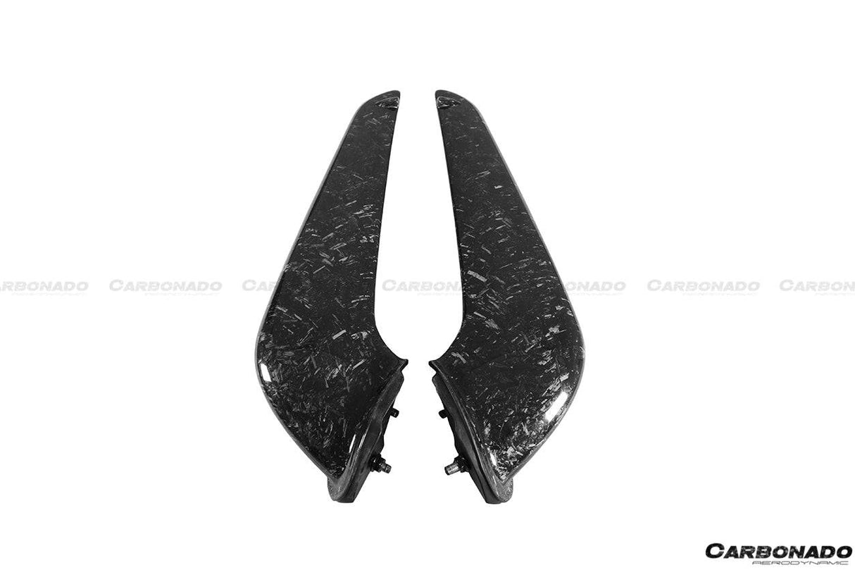 2010-2015 Ferrari Carbon Fiber Front Bumper Canards Carbonado (OE) Fits: 458 Italia and Spider