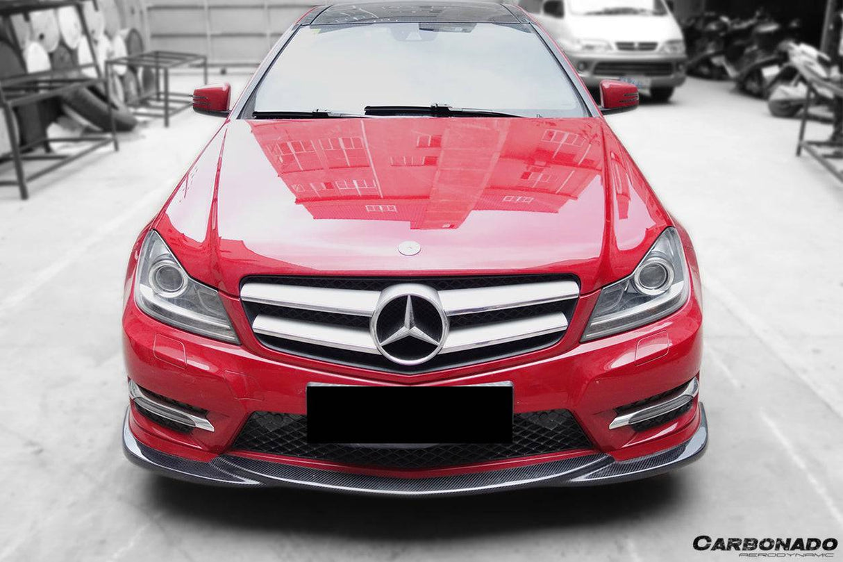 2012-2014 Mercedes Benz W204 C Class Sedan  Coupe AMG Style Front Lip