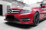 2012-2014 Mercedes Benz W204 C Class Sedan  Coupe AMG Style Front Lip