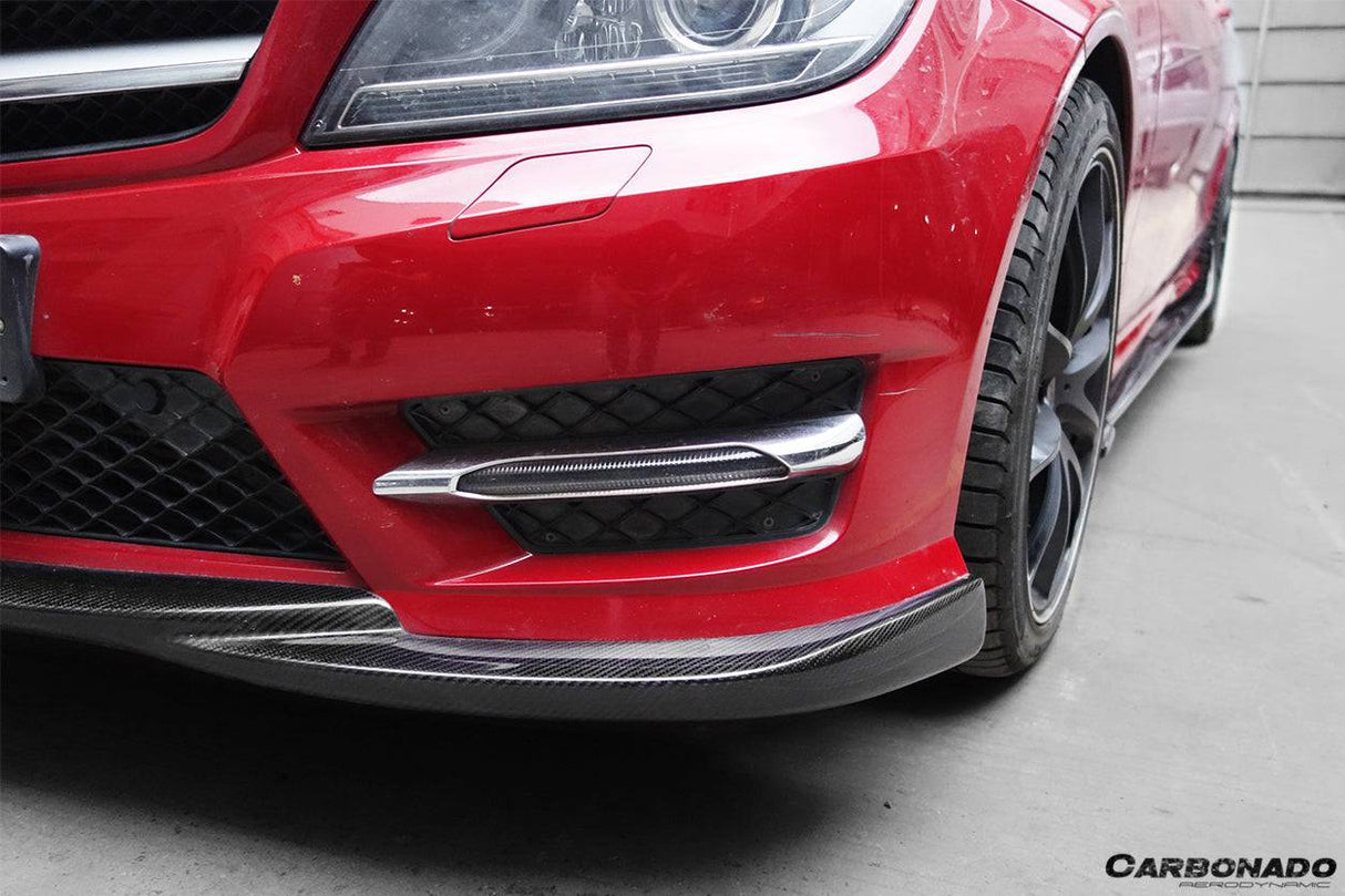 2012-2014 Mercedes Benz W204 C Class Sedan  Coupe AMG Style Front Lip