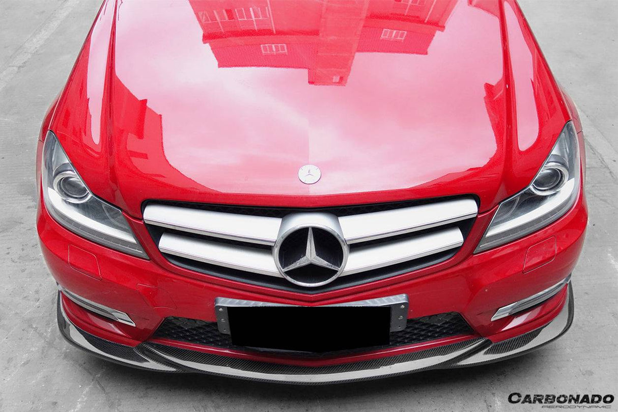 2012-2014 Mercedes Benz W204 C Class Sedan  Coupe AMG Style Front Lip