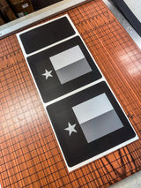 American Flag Sun Visor Warning Overlays - 2024+ Land Cruiser