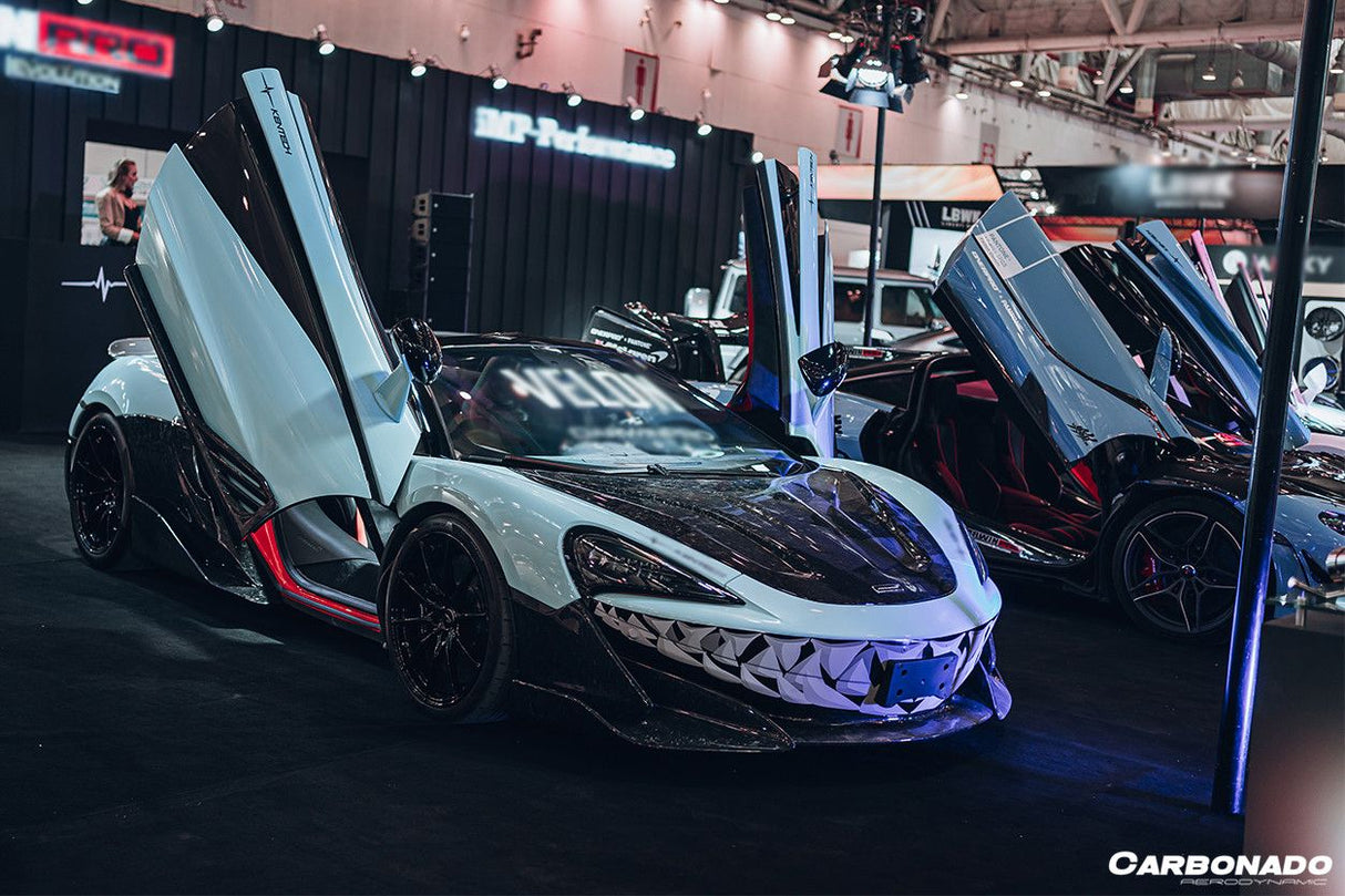 2018-2021 McLaren 600LT Carbon Fiber Front Bumper Side Splitter