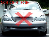 2001-2004 Mercedes W203 C32 AMG Style Fog Lights Set with Bulbs