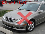 2001-2004 Mercedes W203 C32 AMG Style Fog Lights Set with Bulbs