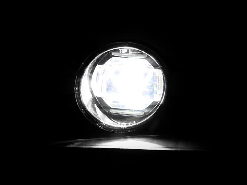 2010-2019 Toyota 4Runner Projector LED Fog Lights - Black Bezel