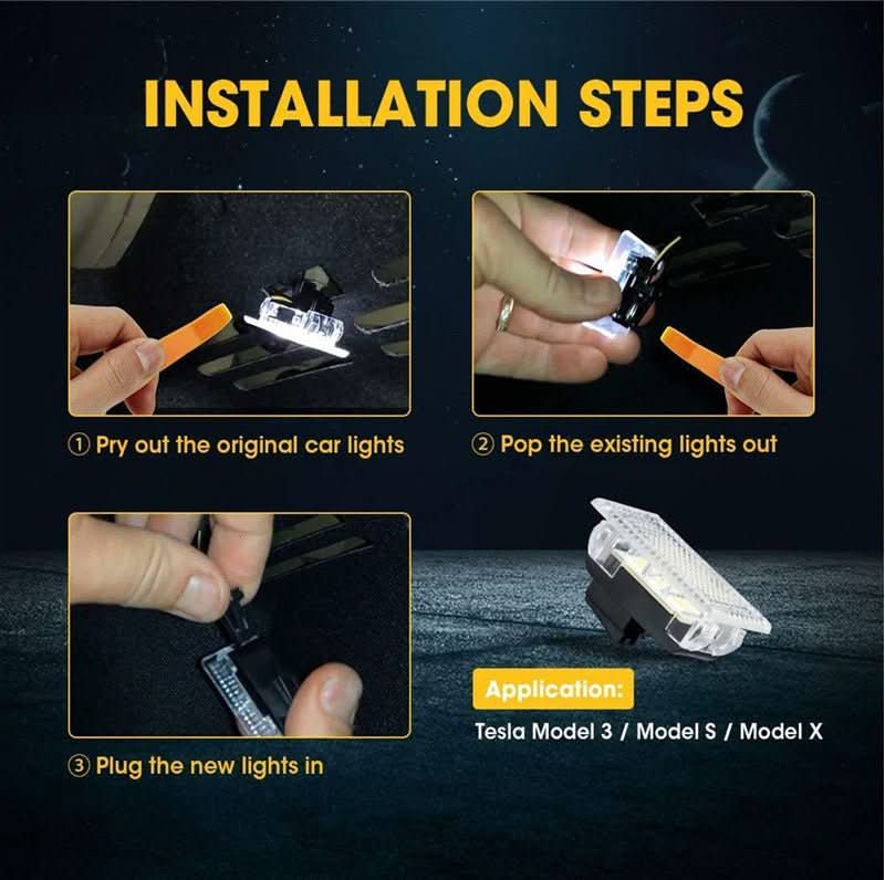 TESERY Footwell LED Lights for Model 3/Y/S/X