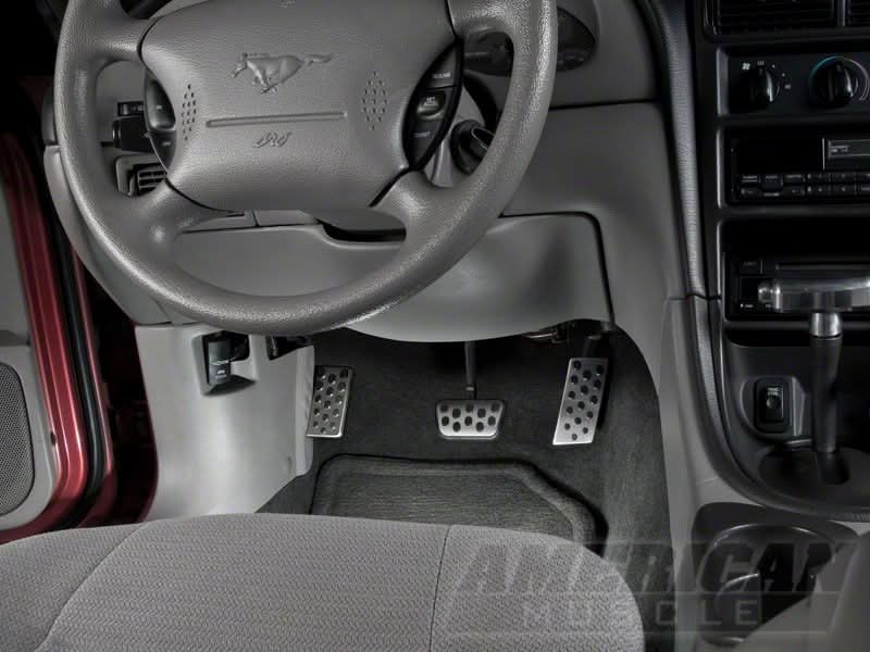 SpeedForm Modern Billet Bullitt Style Pedal Covers (94-04 Mustang w/ Automatic Transmission)