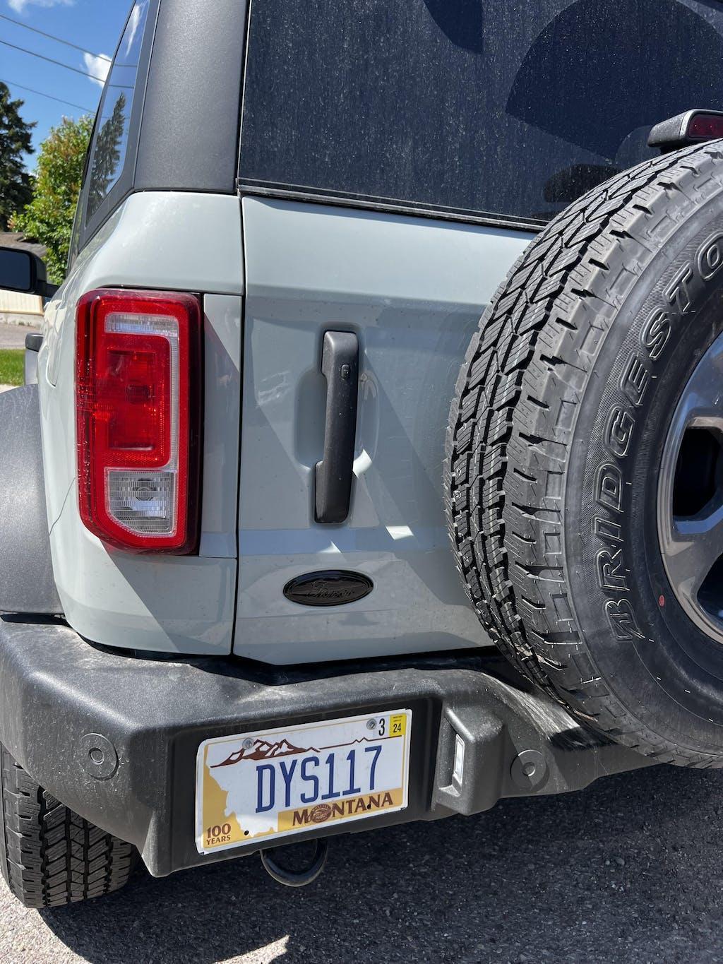 Ford Bronco Rear Oval Emblem Overlay (Tint or Solid) - 2021-2025 Bronco / Bronco Sport