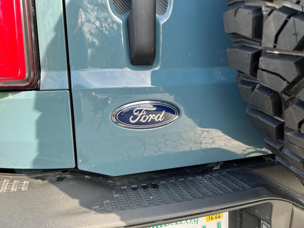 Ford Bronco Rear Oval Emblem Overlay (Tint or Solid) - 2021-2025 Bronco / Bronco Sport