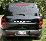 Ford Bronco Rear Oval Emblem Overlay (Tint or Solid) - 2021-2026 Bronco / Bronco Sport