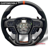 F150 2015-2020 Custom Carbon Fiber Steering Wheel