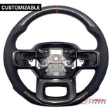 F150 2021-2024 Custom Heated Carbon Fiber Steering Wheel