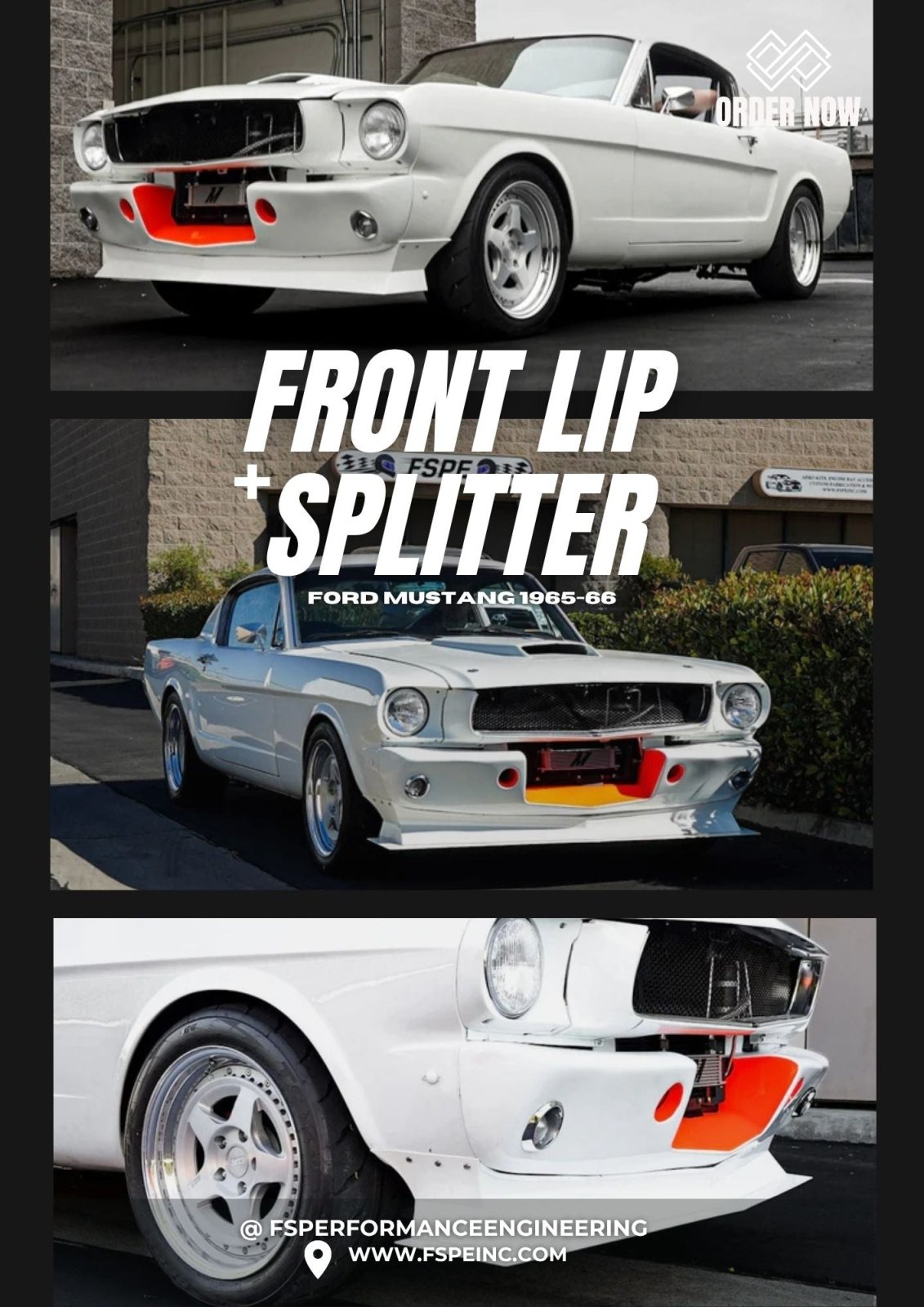 Ford Mustang (1965-1966) Front Lip & Splitter (for GT350 Apron)