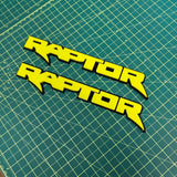 Ford Raptor Door Emblems (F150, Ranger, Bronco) - sold as a pair
