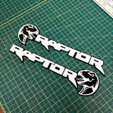 Ford Raptor Door Emblems (F150, Ranger, Bronco) - sold as a pair